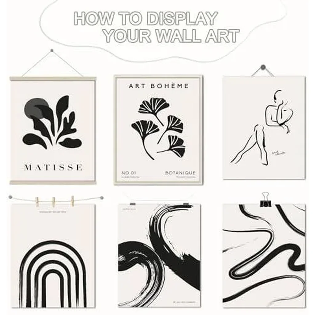 ALAYRA Matisse Posters for Room Aesthetic, Minimalist Abstract Wall Poster, Matisse Wall Art Prints Exhibition Posters, Retro Room Decor Aesthetic Wall Decor for Bedroom Living Room Unframed 01 - Image 2