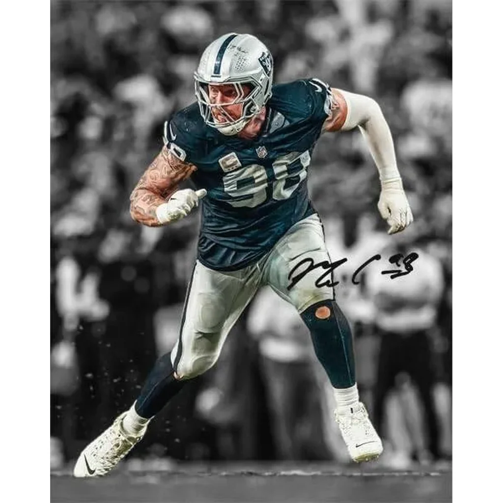 ALAYRA Maxx Crosby Signed Photo Autograph Print Wall Art Home Decor 01