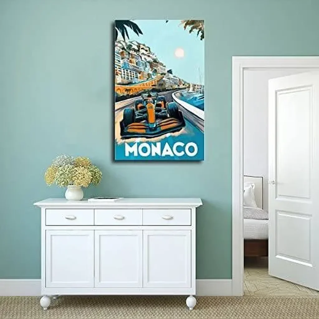 ALAYRA Mclaren poster Formular One Poster F1 Walls Canvas Car Posters Wall Art Canvas For Boys Room Vintage Unframe-style 12x18inch(30x45cm) 01 - Image 2