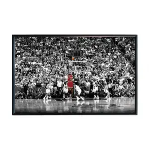 ALAYRA Michael Jordan Chicago Bulls Last Shot 1998 (Basketball) Sports Print - Matte Poster Frameless Gift 12 x 18 inch(30cm x 46cm) 01
