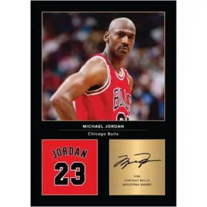 ALAYRA Michael Jordan Signed A4 Printed Photo Picture Display Gift For Basketball Fans Digitally Reproduced Signature Unframed 01