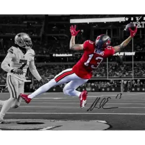 ALAYRA Mike Evans Epic One-Hand Catch Signed Photo Autograph Print Wall Art Home Decor 01