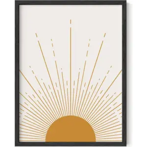 ALAYRA Minimalist Wall Art - Mid Century Modern Decor Contemporary Wall Art Boho Prints (12x16 UNFRAMED) 01