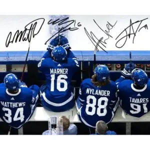 ALAYRA Mitch Marner Auston Matthews William Nylander John Tavares Signed Photo Autograph Print Wall Art Home Decor 01