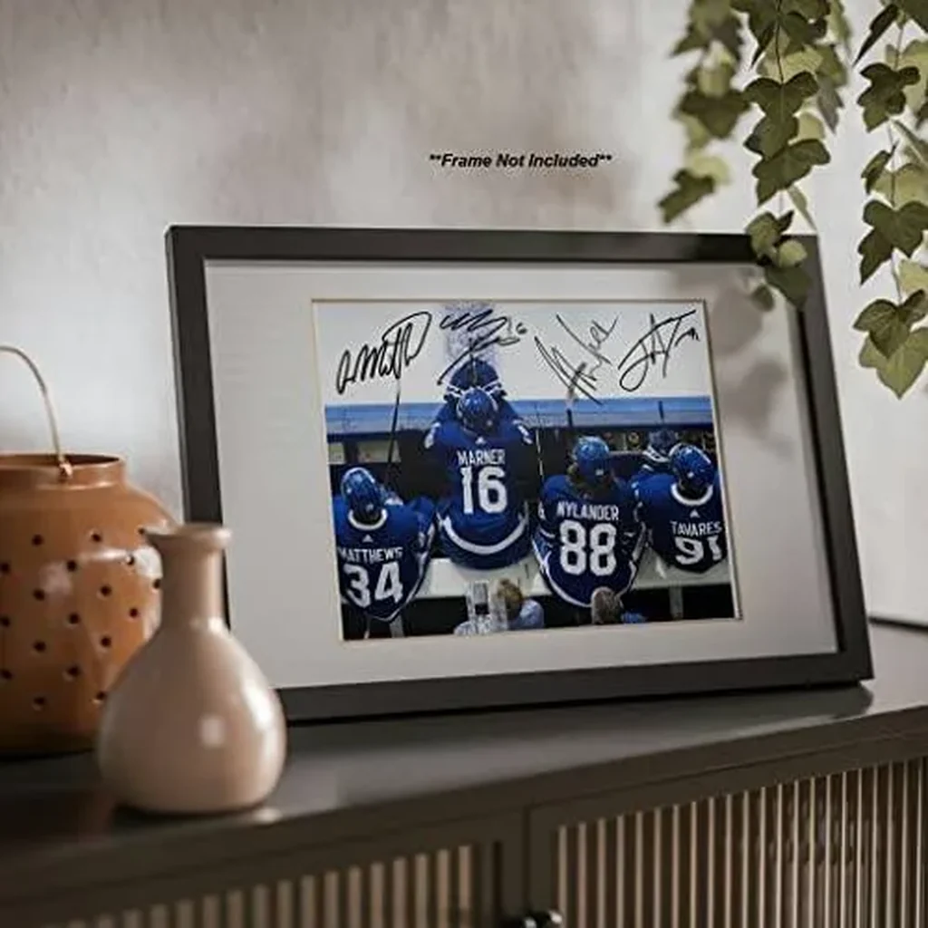 ALAYRA Mitch Marner Auston Matthews William Nylander John Tavares Signed Photo Autograph Print Wall Art Home Decor 01 - Image 4