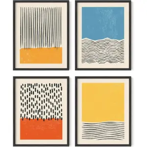 ALAYRA Modern Abstract Wall Art Prints - by Modern Prints Wall Art Mid Century Modern Abstract Art Prints Abstract Posters Abstract Prints Modern Mid Century Wall Art, (UNFRAMED) (11x14) 01