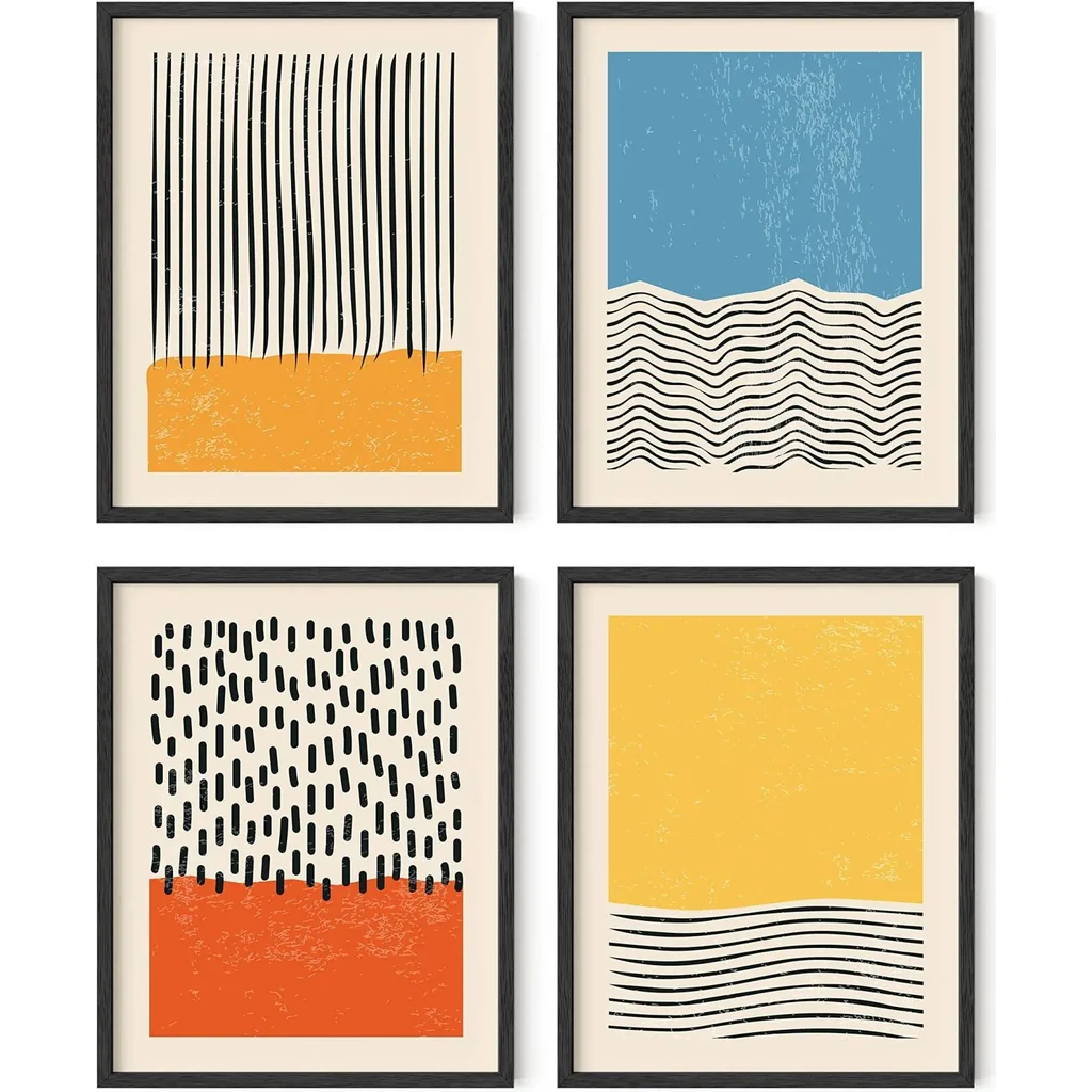 ALAYRA Modern Abstract Wall Art Prints - by Modern Prints Wall Art Mid Century Modern Abstract Art Prints Abstract Posters Abstract Prints Modern Mid Century Wall Art, (UNFRAMED) (11x14) 01