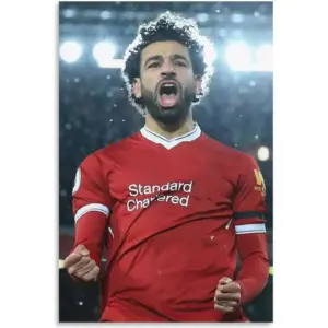 ALAYRA Mohamed Salah Poster Wall Art Prints Canvas painting for room aesthetic Decor ready to hanging, 12x18 inch, (30x45 cm) Unframe 01