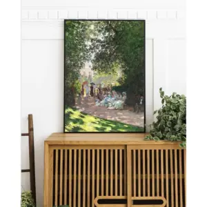 ALAYRA Monet Wall Art Prints, Vintage Canvas Artwork Prints Posters Oil Painting, Retro Green Wall Decor for Living Room, Bathroom, Bedroom Aesthetic, 15.75x23.62in(40x60cm) Unframed 01