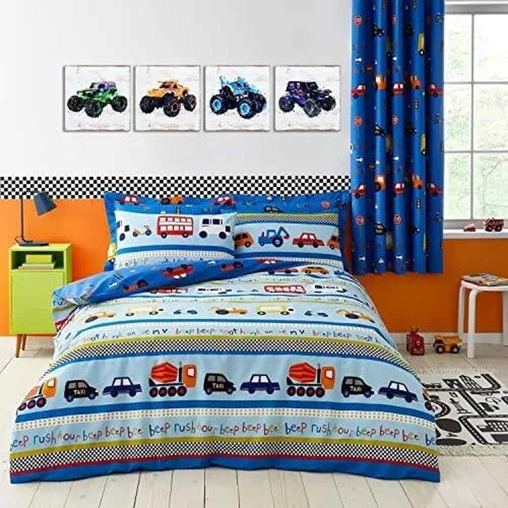 ALAYRA Monster Jam Trucks Posters Wall Art Prints Car Posters for Boys Room 8x10 Set of 6 (Unframed) Kids Cartoon Monster Truck Bedroom Decor Color Racing Vehicle Picture Teens Toddler Baby 01 - Image 2