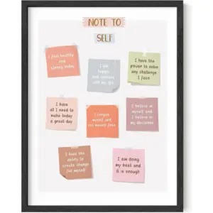 ALAYRA Motivational Posters for Office - Inspirational Quotes Wall Art, Counselor Gifts, Self Love Affirmations, Positive Classroom, Mindfulness, Mental Health (12x16, UNFRAMED) 01