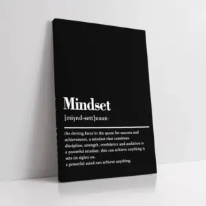 ALAYRA Motivational Quotes Mindset Wall Art-Inspirational Positive Quotes Canvas -Growth Mindset Posters for Home Office Workplace(Inspirational Sayings for Women, Men) 01