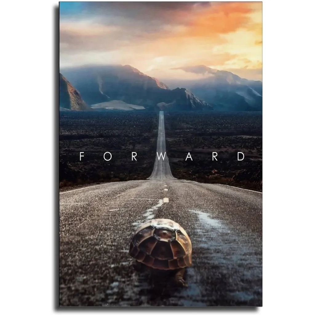 ALAYRA Move Forward Poster Mindset is Everything Inspirational Entrepreneur Positive Quotes Canvas Prints Pictures for Living Room Painting Unframed (12x18inch, Mindset 08) 01