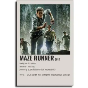 ALAYRA Movie Poster The Maze Runner Poster Decorative Painting Canvas Wall Art Living Room Posters Bedroom Painting 08x12inch(20x30cm) 01