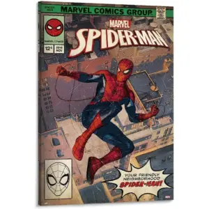 ALAYRA Movie Spider-Man Poster For Room 24X36INCH Framed Wall Art For Boy Dormitory Decoration Morden Home Vintage Classic Movie Picture Cool Poster For Child's Room 01