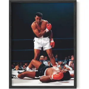 ALAYRA Muhammad Ali Canvas Wall Art - Motivational Wall Decor, Boxing Posters, Gym Posters, Inspirational Art (Unframed 12x16) 01