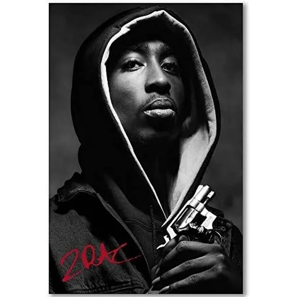 ALAYRA Music Poster Home Decor 90s Hip Hop Rapper Music Cover Signed Limited Edition Canvas Wall Art Picture Print Bedroom Decorative Painting Souvenir Collection Gift (C, 12x18in Unframe) 01