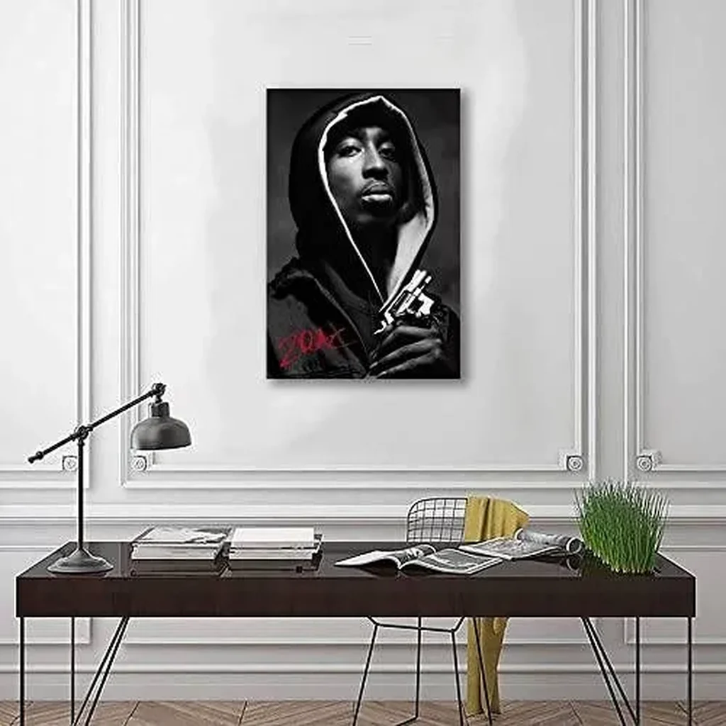 ALAYRA Music Poster Home Decor 90s Hip Hop Rapper Music Cover Signed Limited Edition Canvas Wall Art Picture Print Bedroom Decorative Painting Souvenir Collection Gift (C, 12x18in Unframe) 01 - Image 4