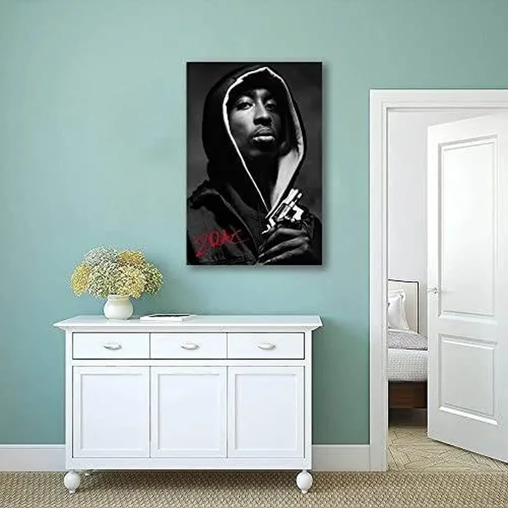 ALAYRA Music Poster Home Decor 90s Hip Hop Rapper Music Cover Signed Limited Edition Canvas Wall Art Picture Print Bedroom Decorative Painting Souvenir Collection Gift (C, 12x18in Unframe) 01 - Image 5