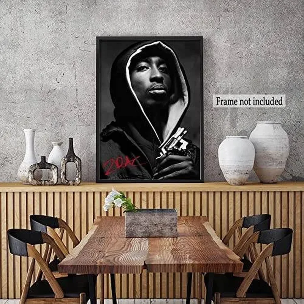 ALAYRA Music Poster Home Decor 90s Hip Hop Rapper Music Cover Signed Limited Edition Canvas Wall Art Picture Print Bedroom Decorative Painting Souvenir Collection Gift (C, 12x18in Unframe) 01 - Image 6