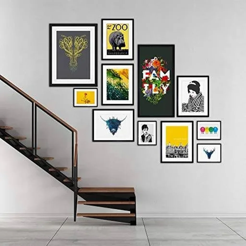 ALAYRA Musical Icon Prince Symbol Rain Large Black Framed Art Print Wall Poster 18x24 inch 01 - Image 5