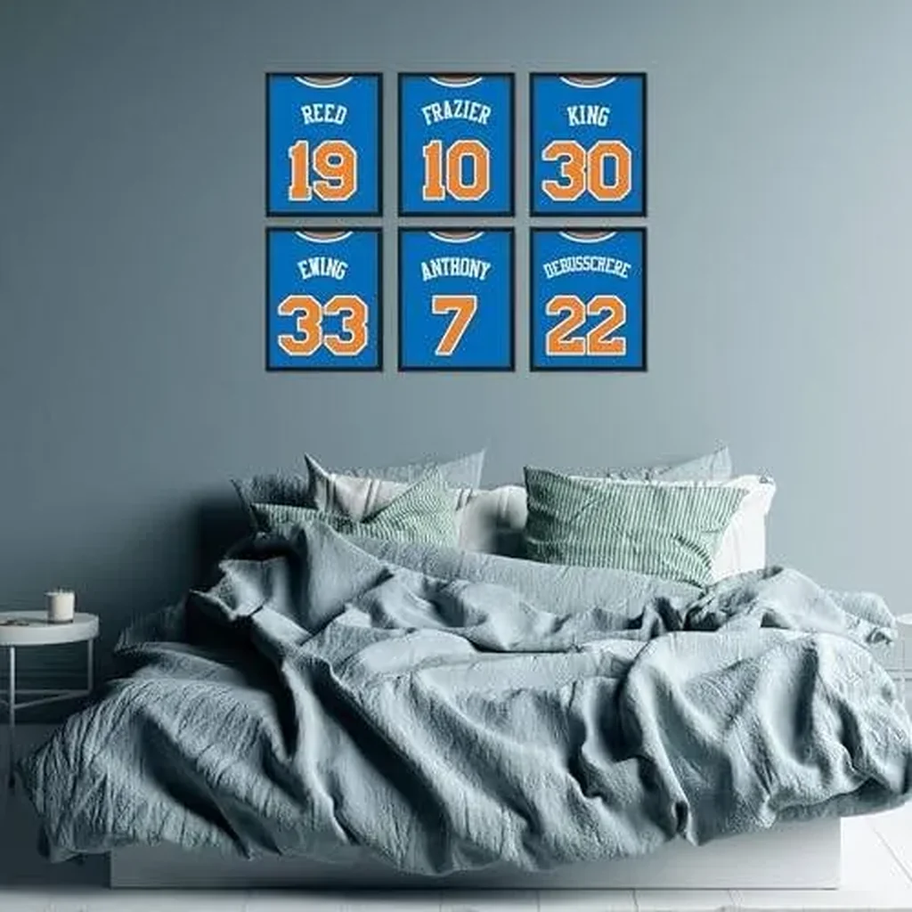 ALAYRA New York Knicks Wall Art - Basketball Poster Set of 6 (8x10") Unframed for Walls and Room Decor 01 - Image 5