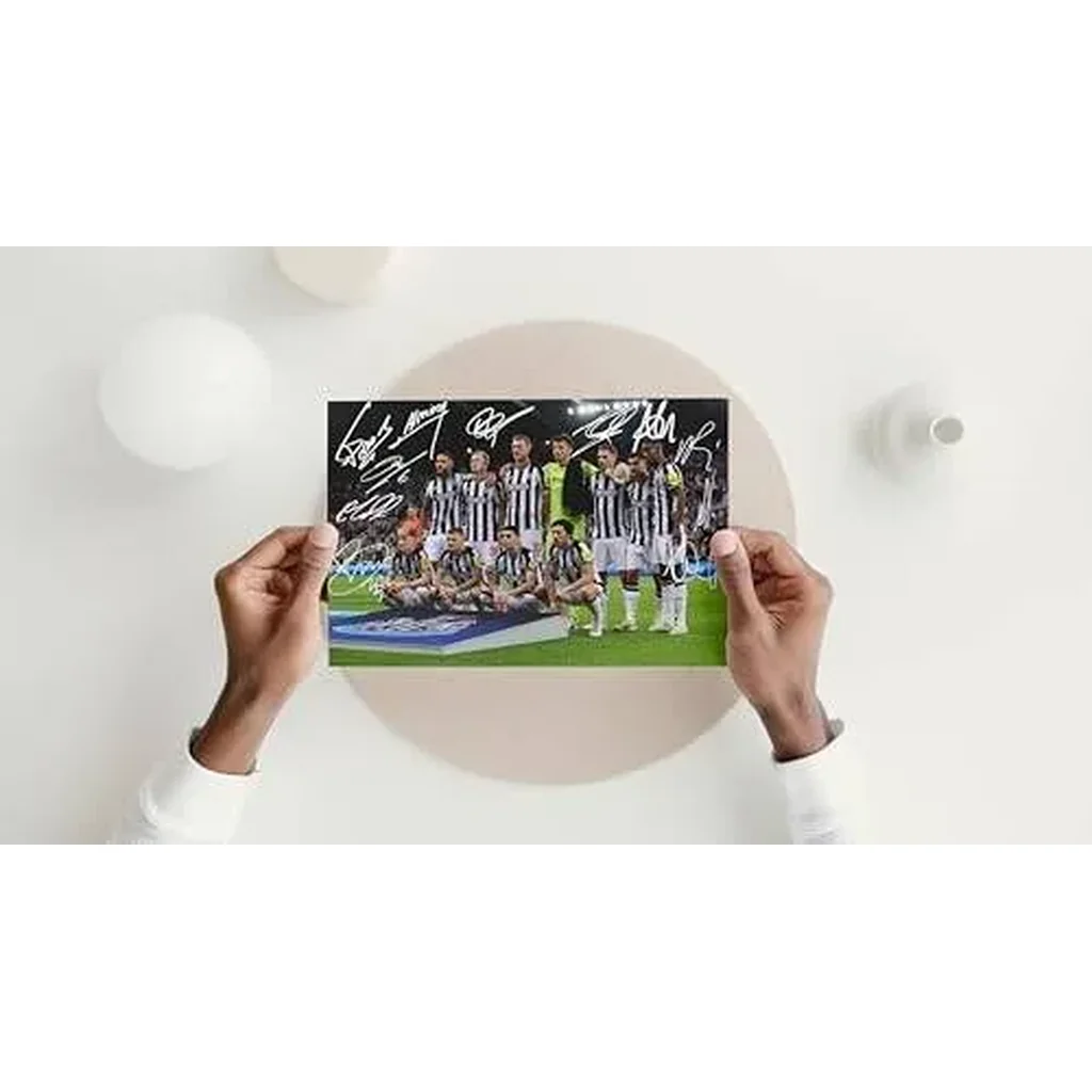 ALAYRA Newcastle United Team Line Up v PSGA Champions League Team Multi Signed 12x8 Inch Photo Print Pre Printed Signature Autograph Football Gift 01 - Image 2