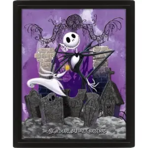 ALAYRA Nightmare Before Christmas (Graveyard) Framed 3D 01