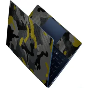 ALAYRA No Residue, Bubble Free Removable HD Quality Camouflage Black Pattern Printed Vinyl Full Panel Laptop Skins Sticker Upto 15.6 Inch for Dell, Lenovo, Acer, HP 01