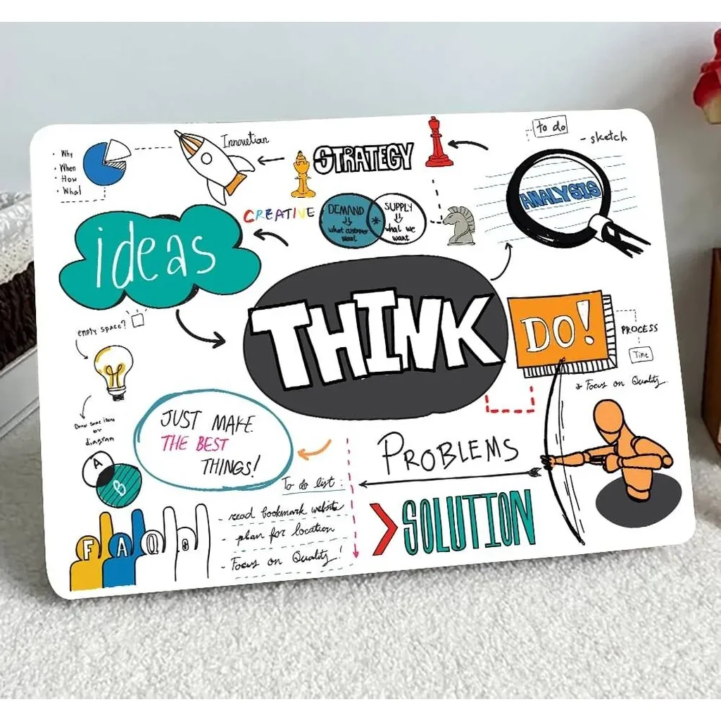 ALAYRA NoWorries - Creative Thoughts Motivational Quotes Scratch-Free Vinyl ( Grayback Vinyl) Laptop Skin/Sticker for 15.6inch/14inch Laptops Size -10x15inches, Customizable" 01