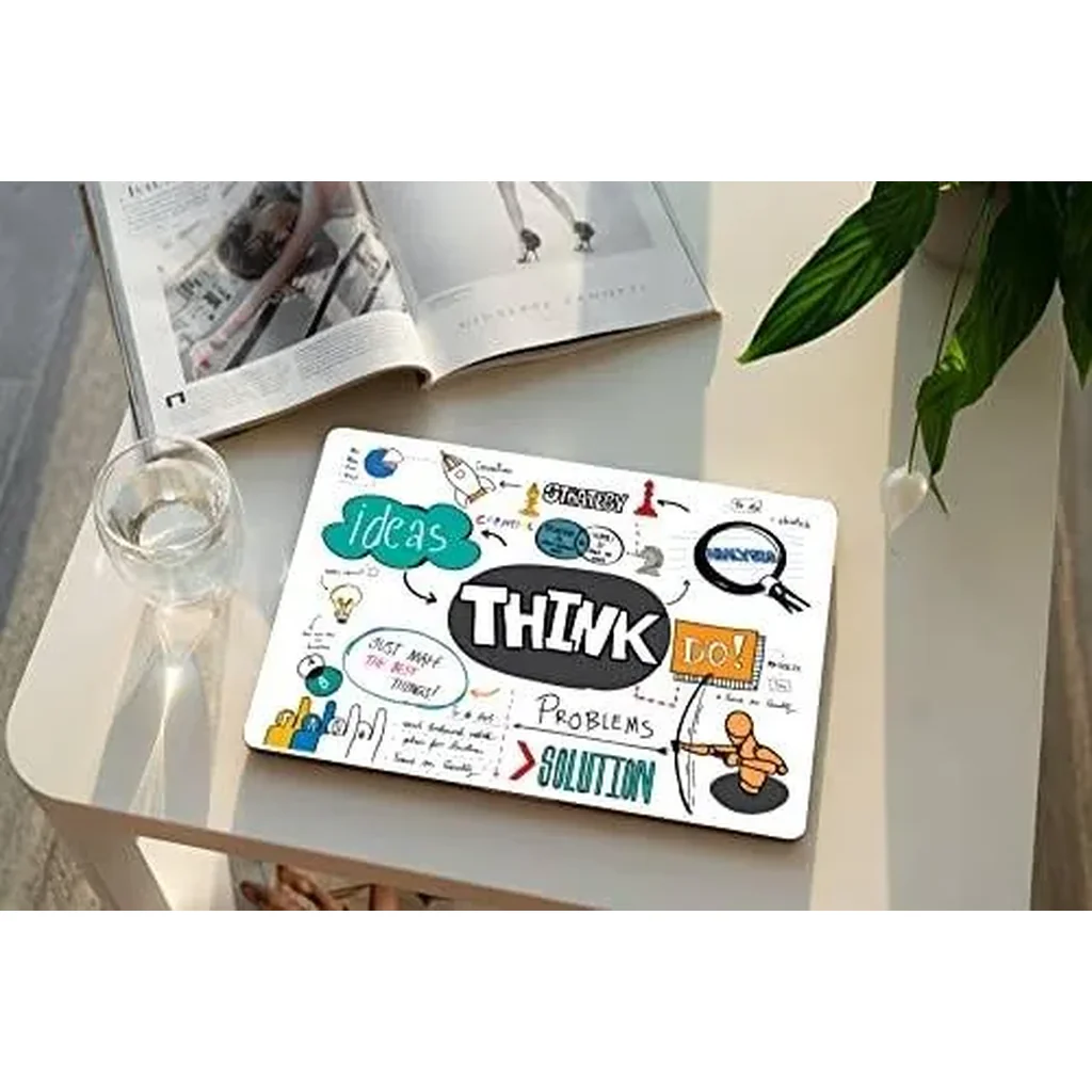 ALAYRA NoWorries - Creative Thoughts Motivational Quotes Scratch-Free Vinyl ( Grayback Vinyl) Laptop Skin/Sticker for 15.6inch/14inch Laptops Size -10x15inches, Customizable" 01 - Image 3