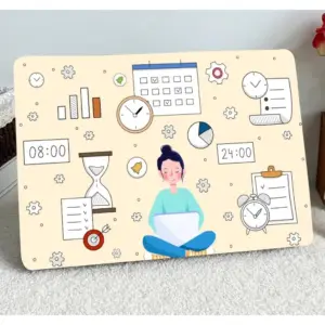 ALAYRA NoWorries Laptop Skin for 14 inch / 15.6 inch laptops - Motivational Bubble Free 14 inch Laptop Stickers/Residue Free Premium 15.6 inch Quote Laptop Sticker Customizable Stickers, Vinyl 01