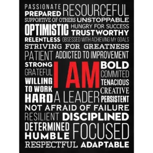 ALAYRA Office Wall Art Motivational Poster - 12 x 16 Inches Inspirational Wall Decor Print for Bedroom, Gym, Men, Boys, Teens (Unframed Cardstock) 01