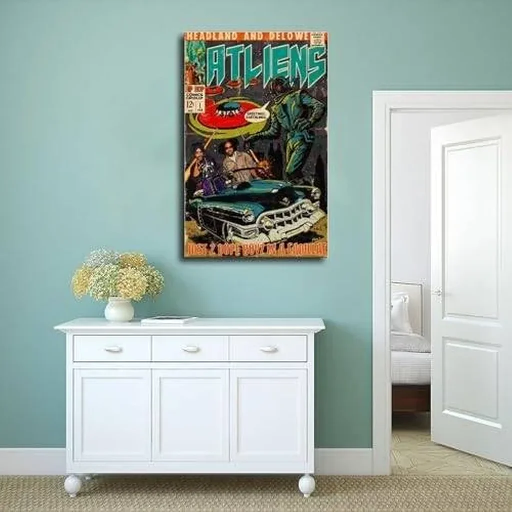 ALAYRA Okeymed Rapper Posters Atliens Music Cover Canvas Poster Wall Art Decor Print Picture Paintings for Living Room Bedroom Decoration Unframe16x24inch(40x60cm) 01 - Image 3