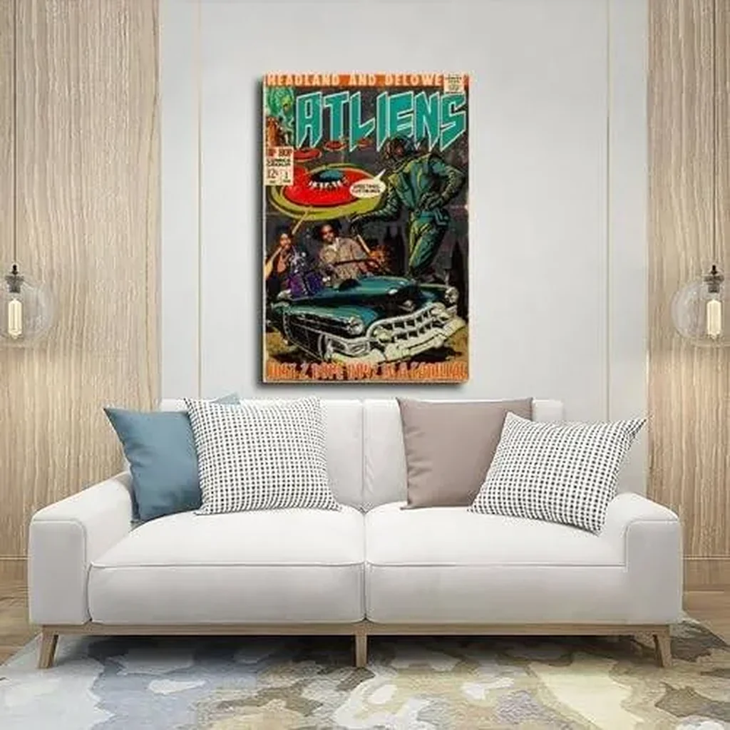 ALAYRA Okeymed Rapper Posters Atliens Music Cover Canvas Poster Wall Art Decor Print Picture Paintings for Living Room Bedroom Decoration Unframe16x24inch(40x60cm) 01 - Image 4