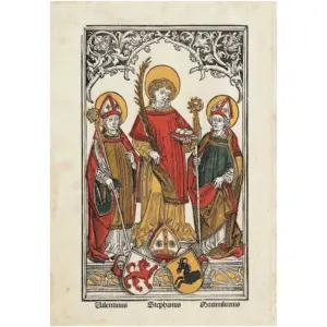 ALAYRA Painting Icon Burgkmair Saint Valentin Wall Art Print 01