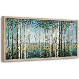 ALAYRA Paintings for Wall Decorations- Forest Wall Art-Framed Wall Art for Bedroom-Wall Decor Living Room-Modern Home Decor-Wall Murals for Bedroom-Wall Pictures 20x40in 01