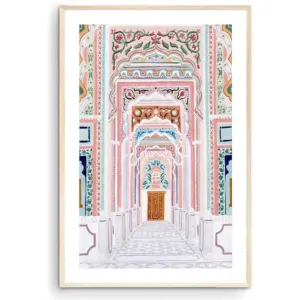 ALAYRA Patrika Gate, Jaipur Art Print, India Art Print, Travel Print, Travel Poster, Home Decor, Wedding Gift, Housewarming Gift, Home Decor (Unframed) (16x24 in) 01