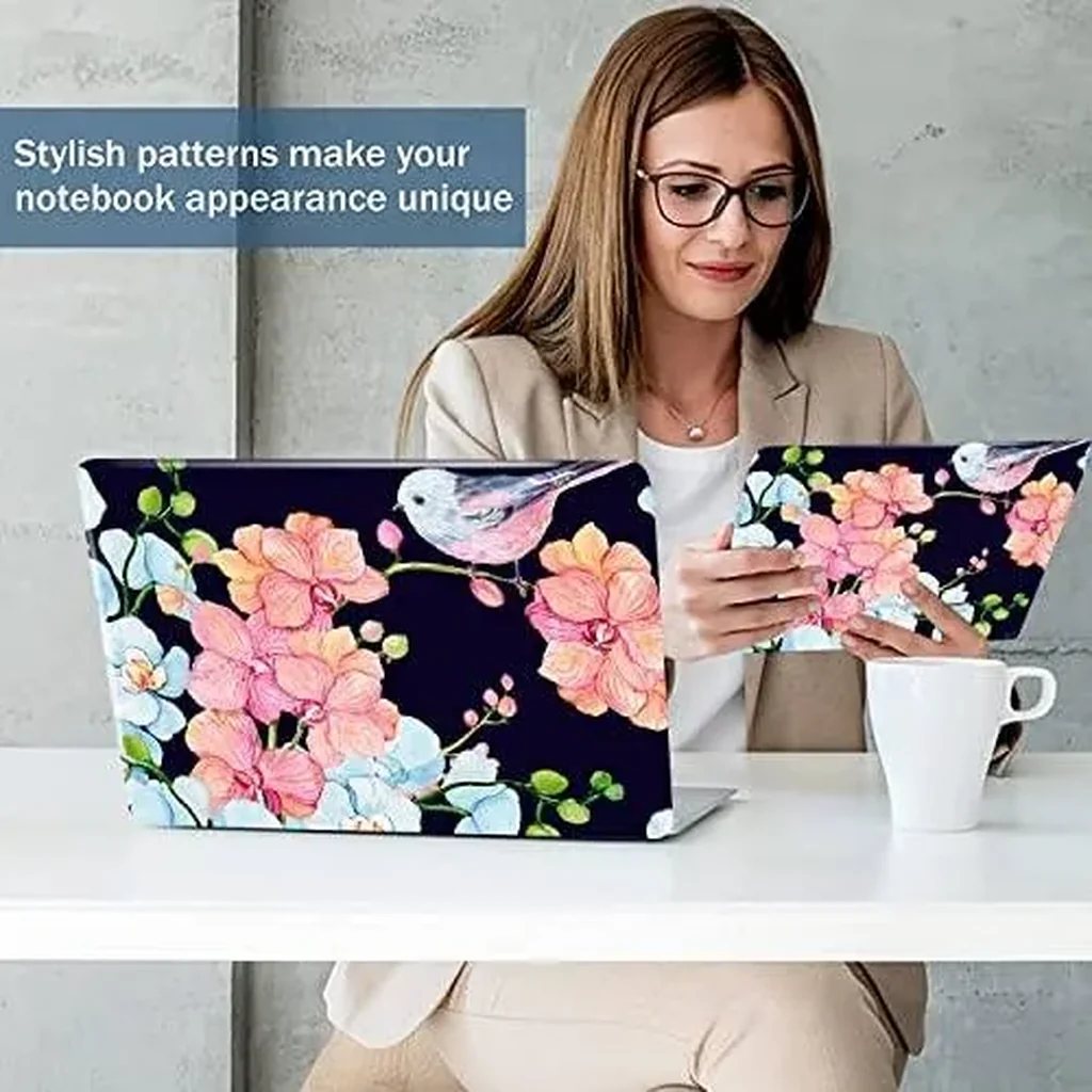 ALAYRA Personalized Laptop Skin Sticker 12.1 13 13.3 14 15 15.4 15.6 Inches Universal Netbook Skin Sticker Reusable Notebook PC Art Protector , Bird & Nice Flower 01 - Image 5