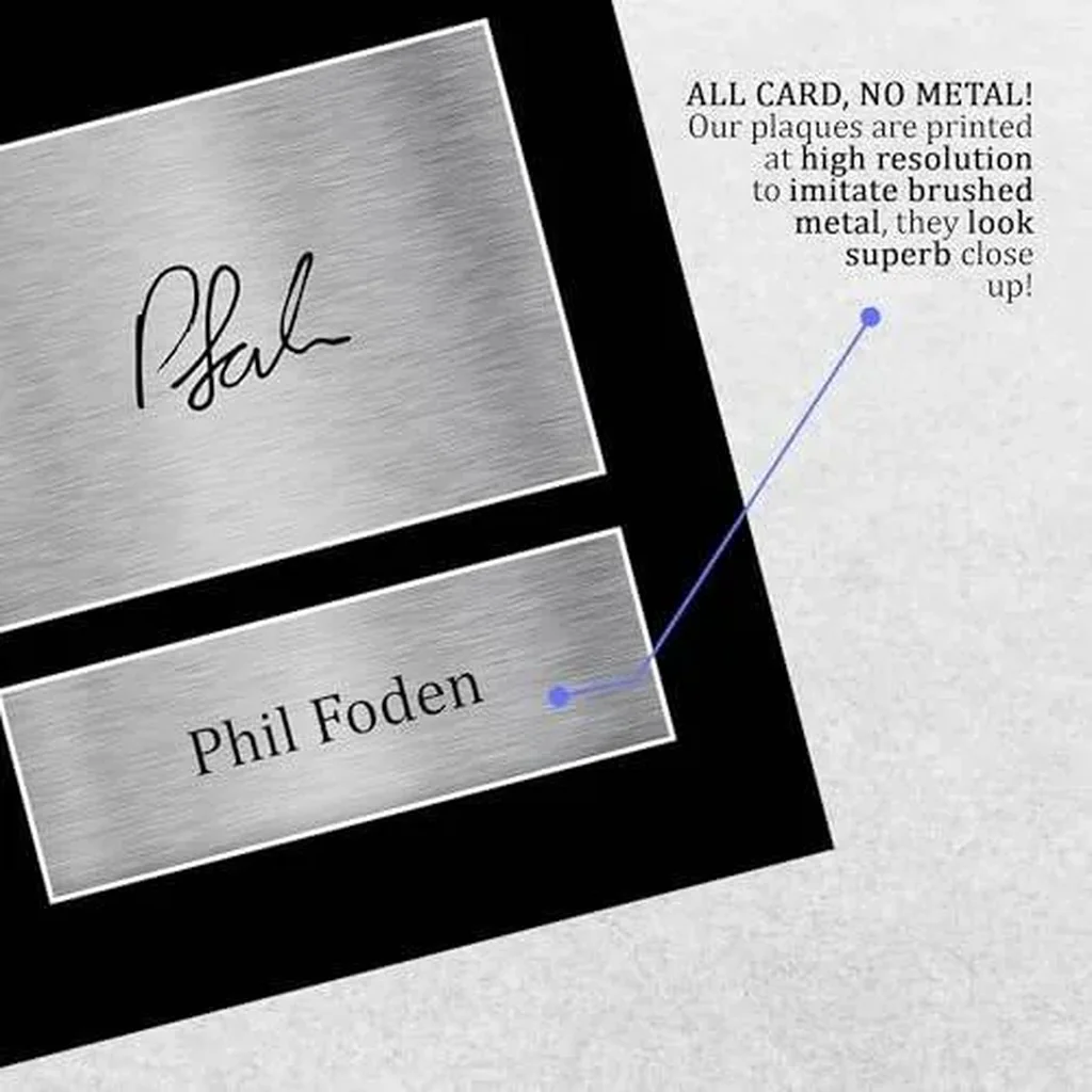 ALAYRA Phil Foden Manchester City Man City Gifts Printed Signed Autograph Picture for Fans and Supporters - A4 01 - Image 3