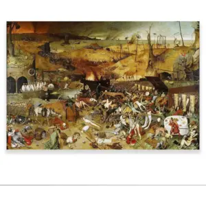 ALAYRA Pieter Bruegel The Elder Prints - The Triumph of Death Poster Vintage Giclee Canvas Wall Art Bedroom Office Decor Unframed 01