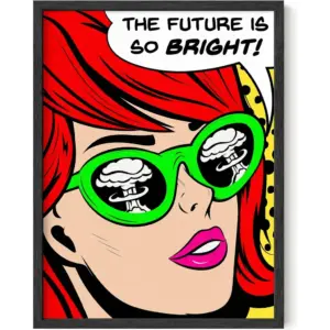 ALAYRA Pop Art and Vintage Poster Print By Trendy Andy Warhol Wall Art, Dope Posters, Cool College Posters, Dorm Wall Decor, Cool Wall Art, Unframed 12 x 16 (The Future is Bright) 01