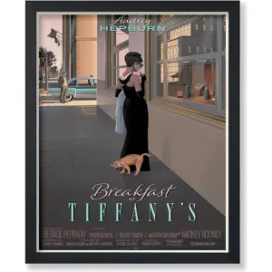 ALAYRA Poster Master Breakfast at Tiffany's Movie Poster - Audrey Print - Fashion Art - Gift for Men, Women & Fan - Classic Decor for Home Theater, Bedroom, Office or Studio - 8x10 UNFRAMED Wall Art 0
