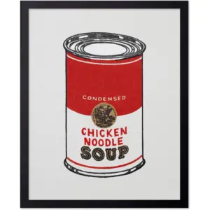ALAYRA Poster Master Chicken Noodle Soup Poster - Chicken Soup Print - Soup Pop Art - Gift for Man, Woman, Cook, Chef - Decor for Kitchen, Dining Room - 11x14 UNFRAMED Wall Art 01