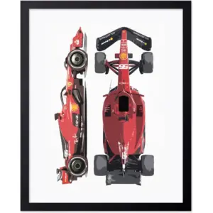 ALAYRA Poster Master Italian Luxury Sports Car Poster - Race Car Print - Sports Art - Car Racing Art - Gift for Men, Women & Car Enthusiast - Decor for Garage, Living Room or Office - 11x14 UNFRAMED W