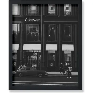 ALAYRA Poster Master Timeless Fashion Poster - Store Front Print - Architecture Art - Luxury Brand Art - Gift for Men, Women & Fashionista - Chic Decor for Living Room or Bedroom - 8x10 UNFRAMED Wall