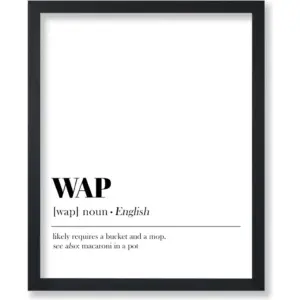 ALAYRA Poster Master Typography Poster - Dictionary Print - Definition, Wet, Requires Bucket and Mop, Minimal, Funny - 8x10 UNFRAMED Wall Art - Gift for Girl, Friend - Wall Decor for Home, Bedroom, Do