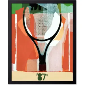 ALAYRA Poster Master Vintage 1987 Tennis Poster - Retro Sport Print - Gift for Men, Women & Athletes - Wall Decor for Bedroom, Living Room or Dorm - 11x14 UNFRAMED Wall Art 01