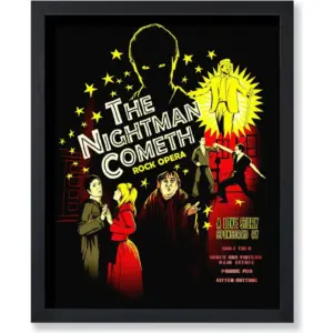 ALAYRA Poster Master Vintage Advertising Poster - Retro TV Series Print - 8x10 UNFRAMED Wall Art - Gift for Artist, Actor - Nightman Cometh, Its Always Sunny in Philadelphia - Wall Decor for Studio, O