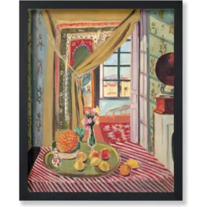 ALAYRA Poster Master Vintage Henri Matisse Poster - Interior with Phonograph Painting Print - Fauvism Art - Gift for Men & Women - Chic Wall Decor for Kitchen, Living Room or Office - 8x10 UNFRAMED Wa